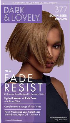 Dark & Lovely SoftSheen-Carson Dark and Lovely Fade Resist Rich Conditioning Color, Sun-kissed Brown 377 , Sun-kissed Brown