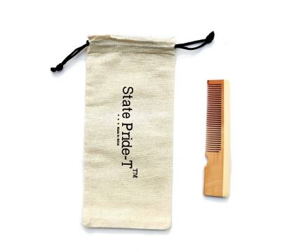 State Pride - T Beard Square cut Comb pack of 1