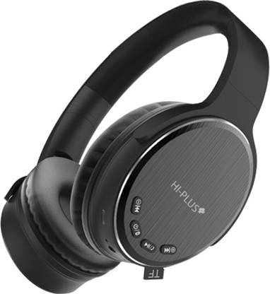 HI-PLUS TEMPO SUPER EXTRA BASS BLUETOOTH HEADPHONE WITH MIC, BLACK COLOR Bluetooth