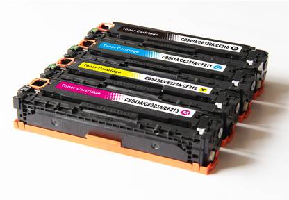 FINEJET 125A Toner Cartridge Compatible for HP 125A - 540A, 541A, 542A, 543A Toner Cartridge for HP Printers Color Laserjet CM1312 / CM1312nfi / CP1210 / CP1215 / CP1510 / CP1515n / CP1518ni Black Ink Cartridge