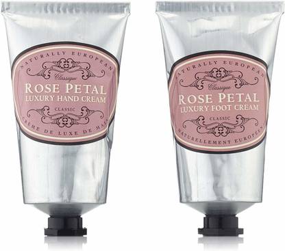 Naturally European Rose Petal Luxury Hand And Foot Cream Gift Set