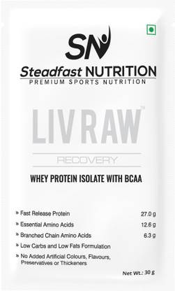 Steadfast Medishield LIV RAW Whey Protein Isolate With BCAA Whey Protein