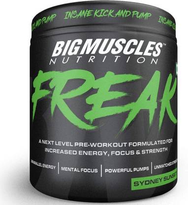 BIGMUSCLES NUTRITION Freak Sydney Sunset Preworkout 30 Serving BCAA