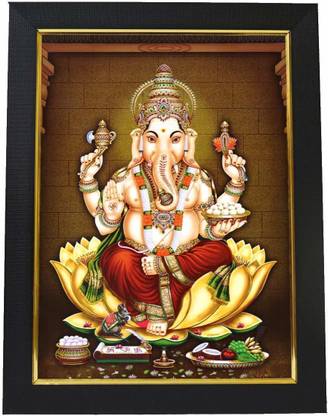 99CRAFTS Ganesha/Vinayaka Swamy Photo Frame Religious Frame