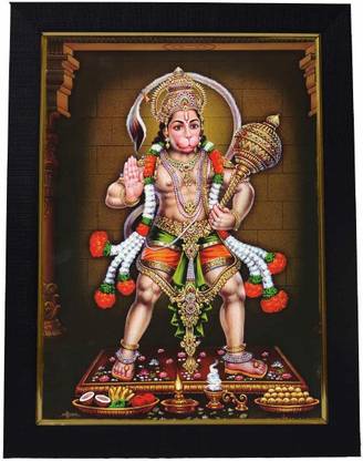 99CRAFTS Lord Hanuman Photo Frame Religious Frame