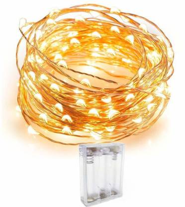 HYATT CREATION 40 LEDs 4.98 m Gold Steady String Rice Lights