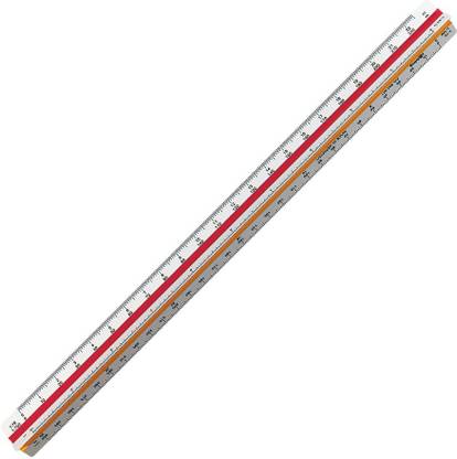 Offimart Triangular Scale Plastic No.2 1:10,1:20,1:25,1:33,1:50,1:75 Ruler