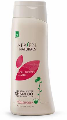 ADVEN FOLLI THERAPY KERATIN PROTEIN SHAMPOO WITH ABC ALOE-VERA, BRAHMI, & CHINA Pack of 3