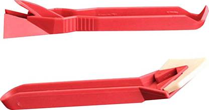 Redoak Tile Surface Cleaner Residual Shovel Tool-2Pcs-Red Shovel
