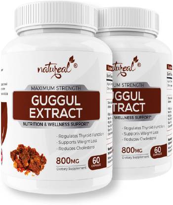 Natureal Guggul Pure Extract 800mg Capsule for Natural Weight Management & Overall Wellness