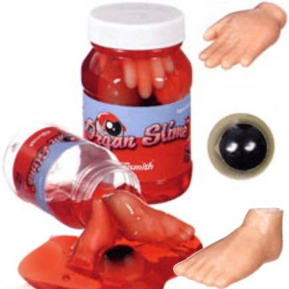 IndusBay Body Parts Organ Slime Pack of 4 Red Putty Toy