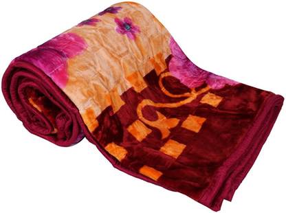 Abicon Printed Single Mink Blanket for  Heavy Winter