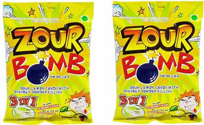Zour Bomb Lemon Candy (Pack of 2) Lemon Sour Candy