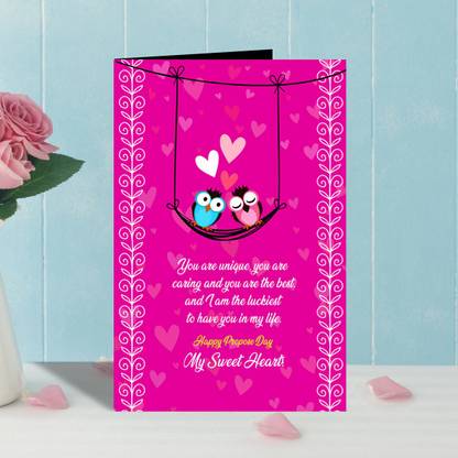 alwaysgift Happy Propose Day My Sweetheart Valentines Day Greeting Card Greeting Card