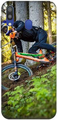 Yoprint Back Cover for Samsung Galaxy M20 Racing cycle sports cycle Printed