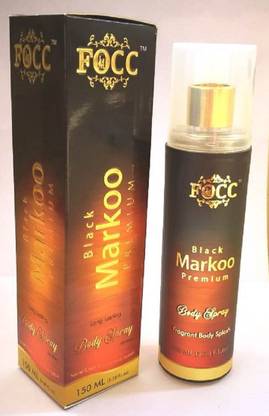 focc Black Markoo Premium Body Spray  -  For Men