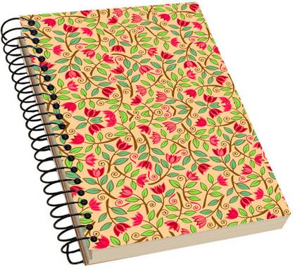 Bluegill Floral Acrylic Notebook A5 Note Book Single Rule 100 Pages