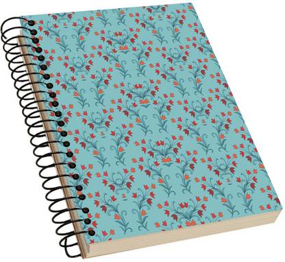 Bluegill Floral Acrylic Notebook A5 Note Book Single Rule 100 Pages