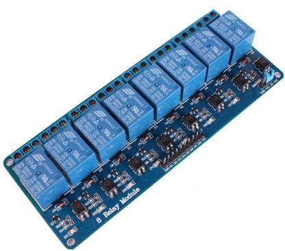 Rudr 8 Channel Relay 5V Module With Optocoupler Single-Sided PCB