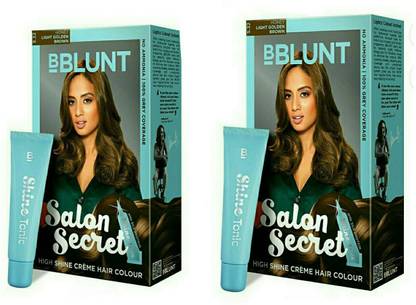 BBlunt hair color secret high shine creme , honey light golden brown 5.32
