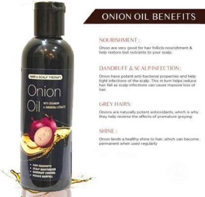 Mycone Hair & Scalp Therapy Onion Oil for Hair Regrowth and Intensive Hair Fall and Dandruff Control Hair Oil