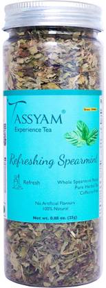 Tassyam Refreshing Spearmint 25g | Herbal Tea Mint Herbal Tea Plastic Bottle