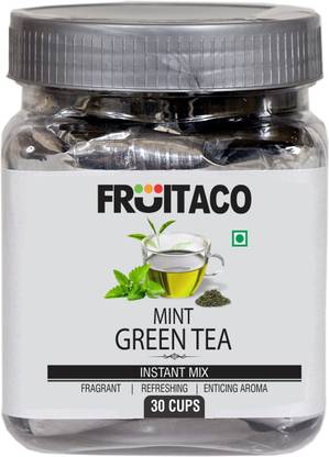 fruitaco Green Tea with Mint Twist 30 Cups Mint Green Tea Plastic Bottle