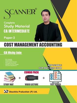 Pendrive Classes CA Intermediate (New Syllabus) Gr. I Paper-3 Cost and Management Accounting (Complete Studymaterial + Video Lecture + Testseries) (May 2020)