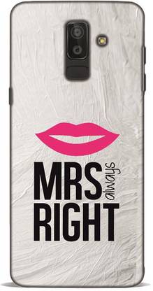 Crazy Feel Back Cover for Mrs Right Samsung A6 Plus Mobile Covers And Cases/Printed/Designer/Fancy