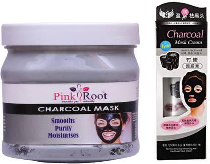 PINKROOT CHARCOAL MASK WITH CHINESE CHARCOAL MASK