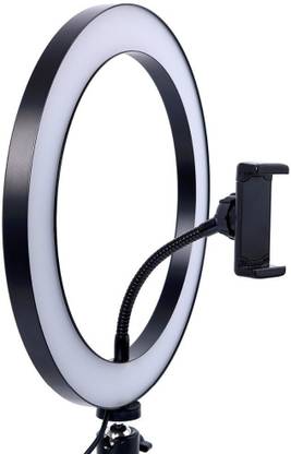 LECO Video Ring Light for Photography, Video Shooting, Streaming, TIK Tok Compatible with Camera, Android and iOS Devices Ring Flash