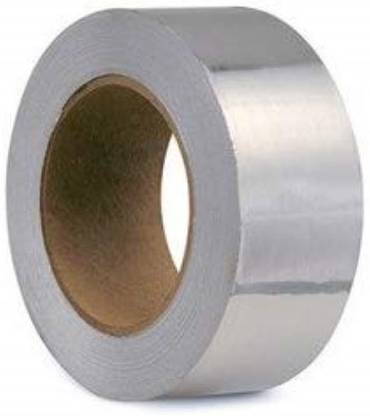 Hemi Silver Foil Adhesive Tape (2 Inch 50 Meter) Pack of 2 50 m Tear Tape