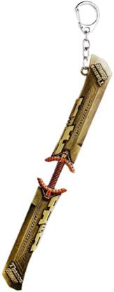 Alvika's Avangers Thanos's Weapon Sword Double Sided - Golden Key Chain