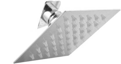 Rishab Ultra Slim Square Stainless Steel Shower (4X4 Inches) Over Head Shower Without Shower Arm Only Shower Head Shower Head
