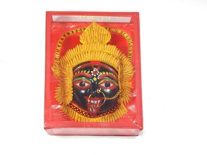 Zoltamulata Kali maa Kali Photo with Frame Kali MATA Kali maa Statue maa Kali maa Kali murti Photo with Length 5 inch Decorative Showpiece  -  12.7 cm