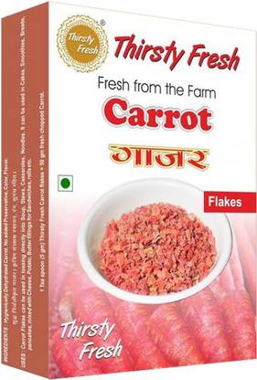 Thirsty Fresh Carrot Flakes - Dehydrated