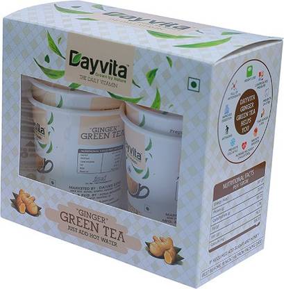 Dayvita Ginger Green Tea Cup Ginger Green Tea Box
