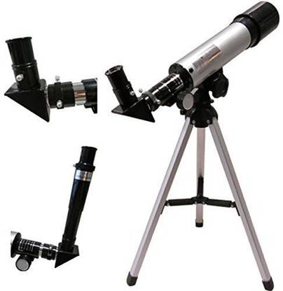 pullox Land and Sky 90x Zoom Refractor Telescope with Free Troipd & 2 EYEPIECES Reflecting Telescope