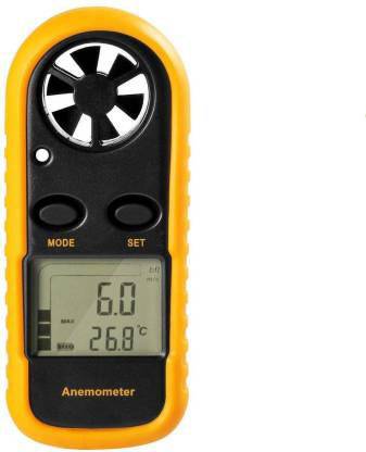 Flipco ANEMOMETER XT2134 Pocket LCD Digital Anemometer Air Wind Speed Gauge with Temperature Measurement Digital Anemometer Digital  Anemometer