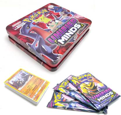 AncientKart Pokemon Unified Minds Booster Tin with 40 cards and 3 packs