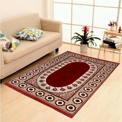 THE FRESH LIVERY Maroon Chenille Carpet