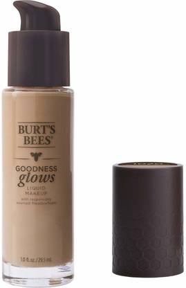 Burt's Bees Goodness Glows Liquid Foundation, Almond Beige, 1.0 Ounce Foundation