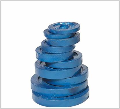 BODY MAXX 14 Kg Cast Iron Weight Lifting Plates For Home Gym Exercises Blue Weight Plate