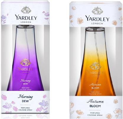 YARDLEY London Autumn Bloom And Morning Dew,50 ml each,pack of 2. Eau de Toilette  -  100 ml