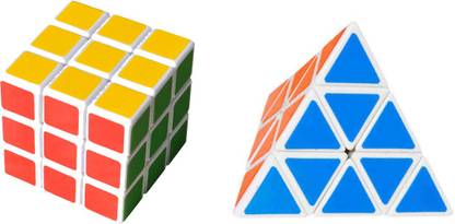 VK MART High Speed Simple cube 3x3 and pyramik cube for kids