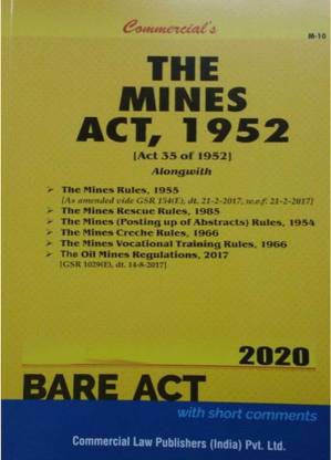 The Mines Act, 1952 - Bare Act 2020