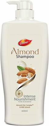Dabur Almond Shampoo - With Almond-Vita Complex & Milk Extracts - 650 ml