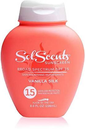Solscents Sunscreen - SPF 50 Sunscreen Lotion, Vanilla Silk