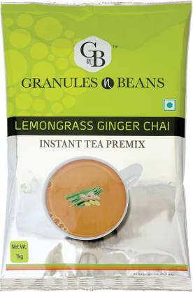 Granules and Beans Lemongrass Ginger Instant Tea Premix Cardamom Instant Tea Pouch