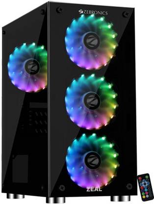 ZEBRONICS ZEB-876B-ZEAL Mid Tower Cabinet